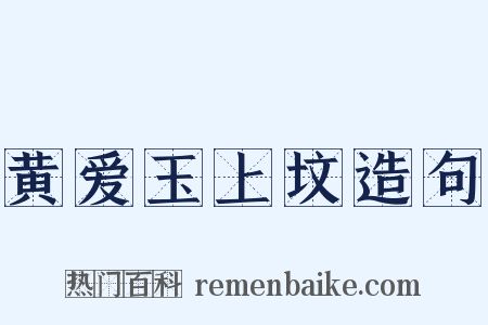 黄爱玉上坟造句是什么意思的图片